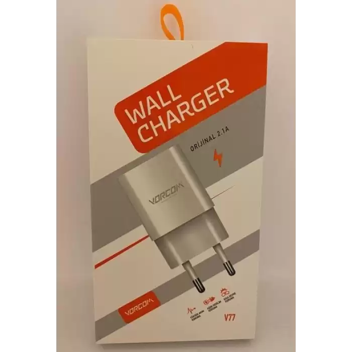Vorcom Ecotech Wall Charger E77 5 Volt 2.1 Amper Usb Başlık Adaptör