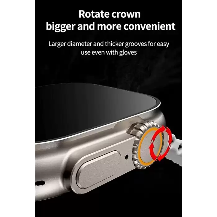 Ws28 Ultra 49mm Siri Tansiyon Ateş Nabız Ölçer Akıllı Saat