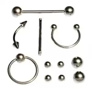 11 Parça Piercing (cerrahi Çelik) ve Piercing Topu Seti Piirsing