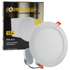 12 Watt 3000k 160 Mm Sıva Altı Günışığı Yuvarlak Slım Led-eco Spot Panel