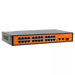 24 Port 10/100/1000 Mbps 300 Watt 24+3+sfp Poe Gıgabıt Ethernet Swıtch