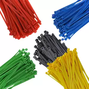5 Renkli 200 Adet Kavanozlu Kablo Bağı