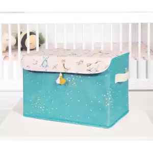 Baby Püsküllü Kapaklı Kutu Düzenleyici Çok Amaçlı Organizer Kutu Maxi Boy (yeşil) 04232