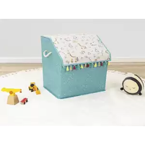 Baby Püsküllü Köşeli Kapaklı Kutu Düzenleyici Çok Amaçlı Organizer Kutu (yeşil)