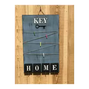 Dekoratif Home Keys Ahşap Resimlik ve Notluk