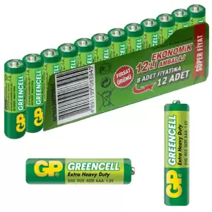 Gp 24g-greencell İnce Kalem Pil 12li Paket Fiyatıgp 24g-2mtpvs12