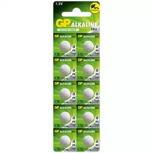 Gp A76f-2c10 Lr44 1.5 Volt Alkalin Ag-13 Pil 10lu Paket