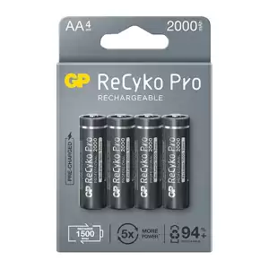 Gp Recyko Pro Aa 2000 Mah 4lü Şarjlı Pil Gp210aahcb-2eb4 Gprhc212b309