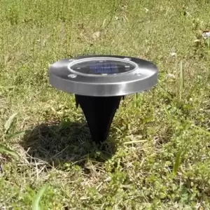 Güneş Enerjili Su Geçirmez 4 Ledli Saplamalı Bahçe Lambası Işığı
