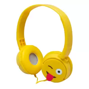 Kt-3156 3.5mm Jacklı Kablolu Kulak Üstü Emoji Kulaklık