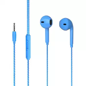 Lenovo Lecoo Eh104bl 3.5mm Jacklı Kablolu Kulak İçi Mikrofonlu Mavi Kulaklık