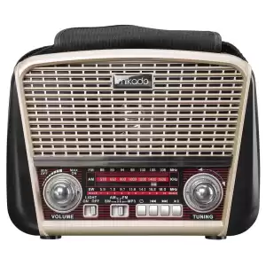 Mıkado Mdr-8bt Plus Gold Usb-tf Destekli Bluetooth Fm-am Nostaljik Radyo