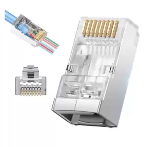 Pm-25748 Cat6 Metal Ez Plug Yeni Nesil 8p/8c Açık Uçlu Soket 100lük Paket