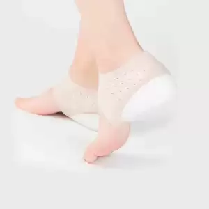 Pratik Topuk Yükseltici Topuk Çorabı Beyaz