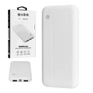 S-lınk Ip-g10n Beyaz Mıcro+type C Girişli 10000 Mah Taşınabilir Şarj Cihazı Powerbank