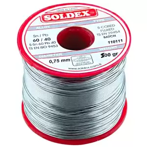 Soldex 0.75mm 500 Gram İnce Lehim Sn60 Pb40