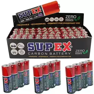 Supex R6 1.5 Volt Çinko Karbon Aa Kalem Pil 60lı Paket Fiyatı