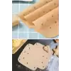 100 Adet Air Fryer Pişirme Kağıdı Tek Kullanımlık Hava Fritöz Yapışmaz Yağlı Kağıt Delikli  Model