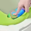 Kurbağa Model Çocuk-Bebek Yanlardan Tutmalı Yumuşak Süngerli Klozet Kapağı Adaptörü Yeşil