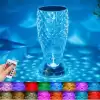 Balık Süzgeç Model Usb Şarjlı Kumandalı 16farklı Işık Modlu Masa Üstü Kristal Akrilik Led