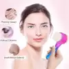 Çift İşlevli Renkli Cilt Yüz Temizleme Fırçası Peeling Masaj Etkili Gözenek Temizleyici Alet