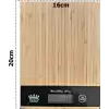 Dijital Lcd Mutfak Tartısı Terazisi 5kg Bambu Desenli
