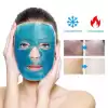 Jel Buz Paketi Yüz Maskesi Baş Ağrısı Yastık Kozmetik Maske + Çift Taraflı Cilt Fırçası
