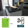 Mermer Desenli Masa Tezgah Mutfak Su Geçirmez Yapışkanlı Folyo Sticker Siyah 5x0,6m