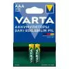 Varta Nı-mh 1.2 Volt - 1000 Mah Hr03 Aaa Şarjlı 2li İnce Kalem Pil