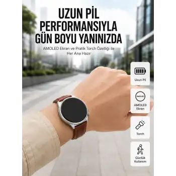 10 Gün Şarj Dayanımı Sunan AMOLED Ekran Akıllı Saat Yeni Nesil