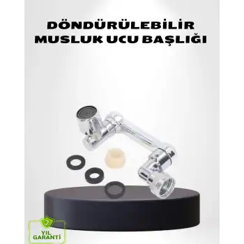 1080° Dönebilen Musluk Ucu – Su Tasarruflu, Esnek ve 360° Çift Eksenli Başlık