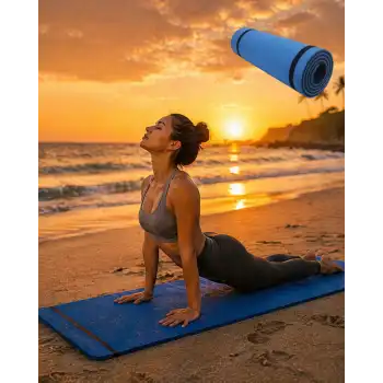 10MM YOGA MATI MAVİ