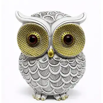 10x7 cm Polyester Baykuş Figürü