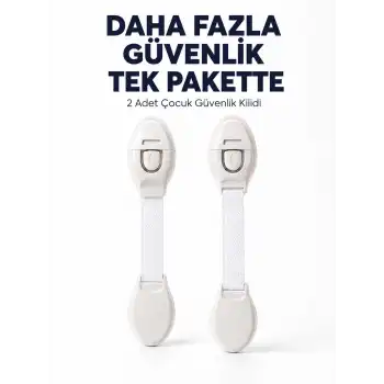 2 Adet Güçlü Yapışkanlı Çocuk Güvenlik Kilidi