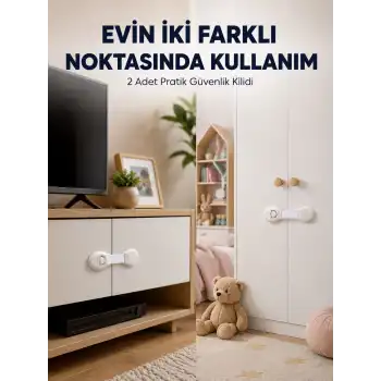 2li Çocuk Güvenlik Kilidi Ev İçi Koruma Seti