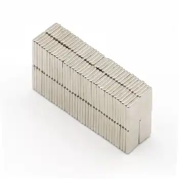 20 Adet 15x10x1.5 mm Köşeli Neodyum Mıknatıs N35 Magnet Dayanıklı Nikel Kaplama