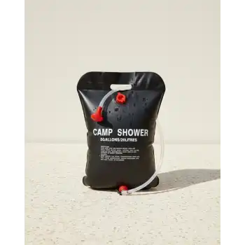 20 Litre Güneş Enerjili Kamp Duşu PVC Dayanıklı Taşınabilir Duş Torbası