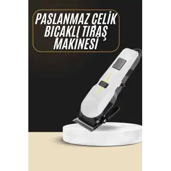 2025 Model Şarjlı Dijital Saç Sakal Tıraş Makinesi Islak Kuru Kullanıma Uygun
