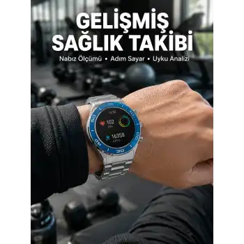 2025 Model Yuvarlak Ekran Android ve İOS Uyumlu GPS Takibi Yapabilen Akıllı Saat Yeni Nesil