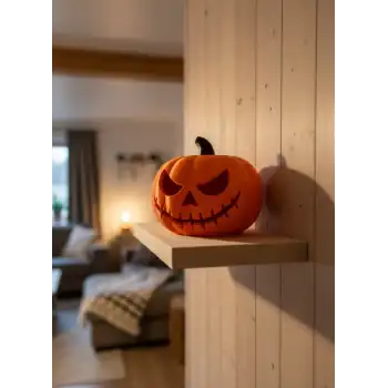 21 cm Kapaklı Balkabağı Kutu Konsept Dekor