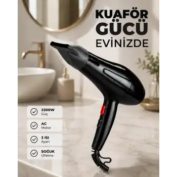Hızlı Kurutma ve Şekillendirme İçin Profesyonel Saç Kurutma Makinesi