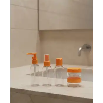 30 ml 5’li Seyahat Şişesi Seti Çantalı Kozmetik Organizer