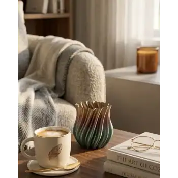 3D KIVRIMLI VAZO SİYAH