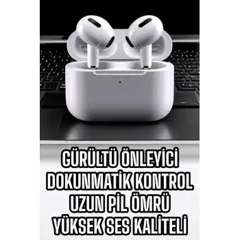 3.Nesil TWS Bluetooth Kulaklık Mikrofonlu ANC Özelliği Dokunmatik Kontrol