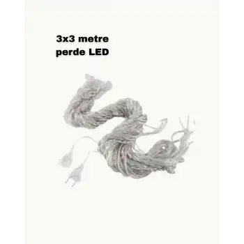 3x3 LED Işık Perdesi Şelale Model İç Dış Mekân Dekorasyonu