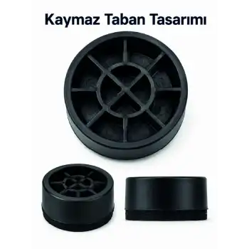4 Adet Kaymaz Çamaşır Makinesi Ayak Altlığı