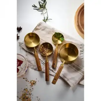 4lü Ahşap Saplı Ölçü Kaşığı