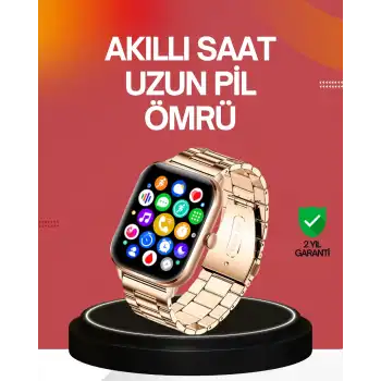 41 mm Kavisli Kasa Akıllı Saat IOS ve Android Uyumlu