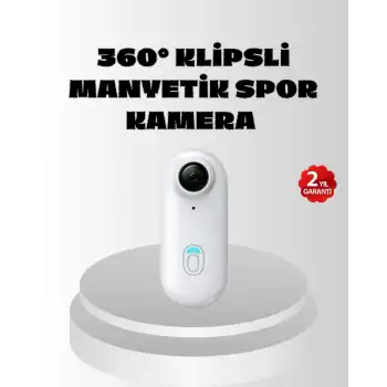 4K Full HD Spor Kamerası 360° Klips ve WiFi Özellikli