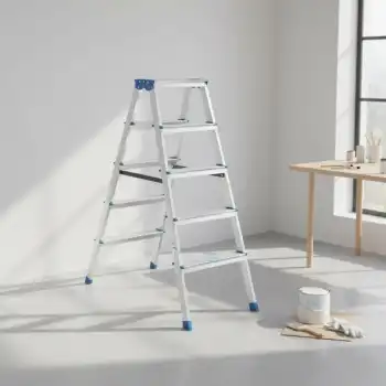 5+5 Çift Basamaklı Alüminyum Metal Merdiven